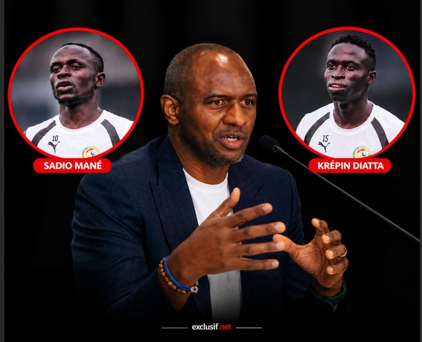Patrick Vieira explique les absences de Mané et Diatta : pépin physique et sans club