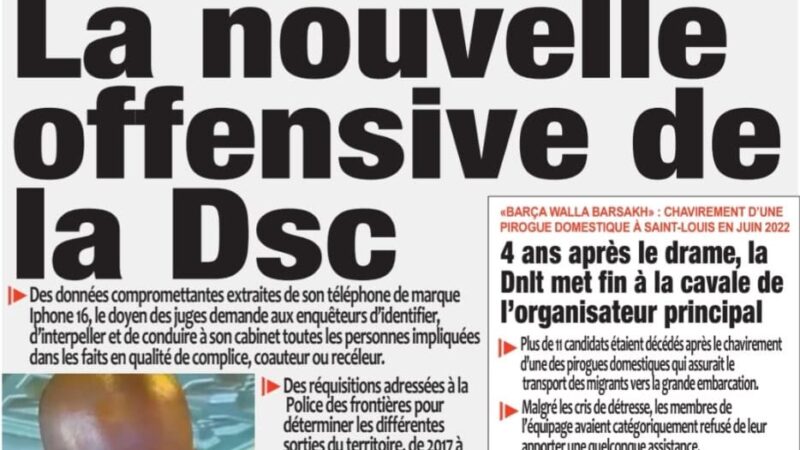Découvrez les Unes des journaux sénégalais du lundi 07 septembre 2026