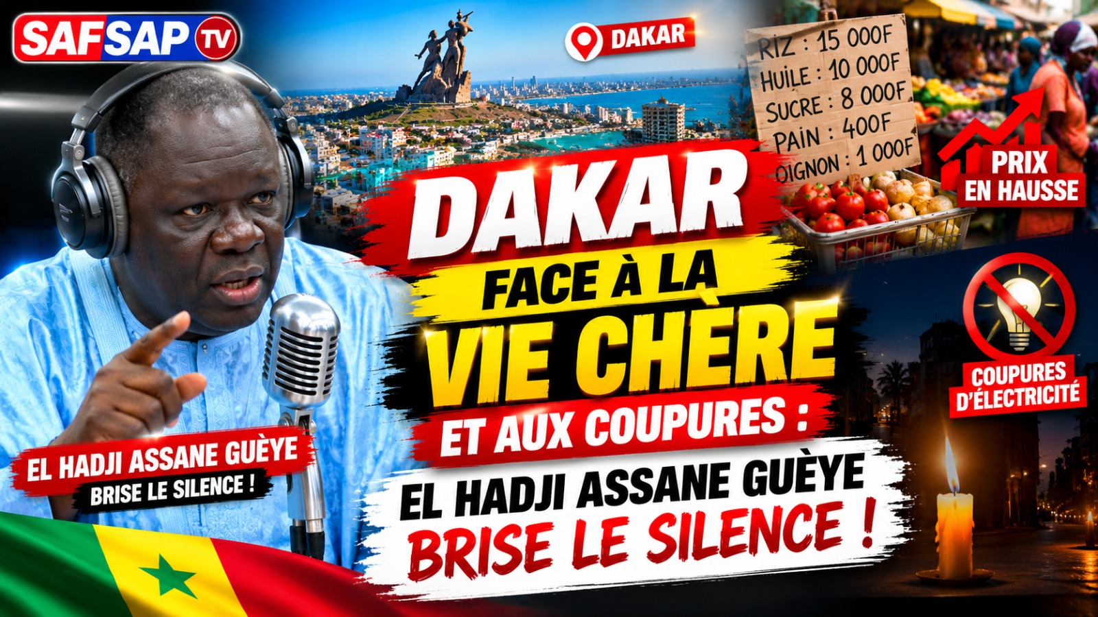 Dakar face à la vie chère et aux coupures : El Hadji Assane Guèye brise le silence (Vidéo)