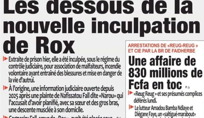 Découvrez les Unes des journaux sénégalais du samedi 26 septembre 2026