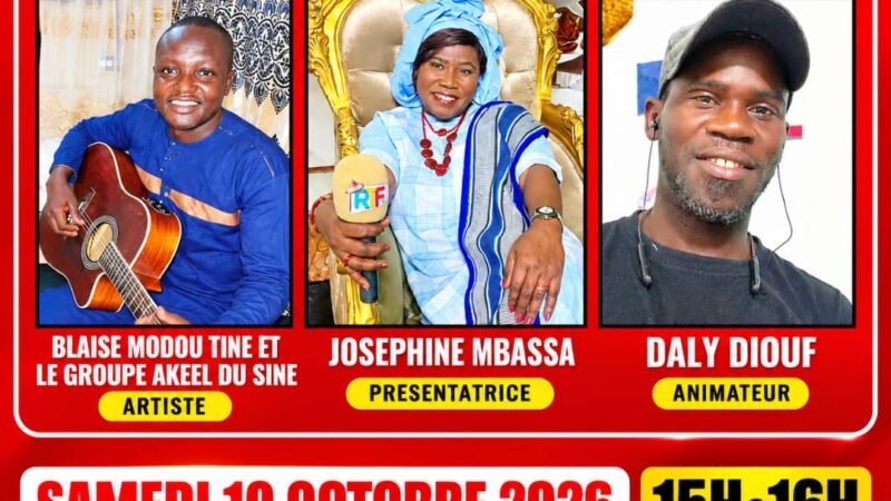 Musique : Blaise Modou Tine et le groupe Akeel du Sine à l’honneur sur la RTF