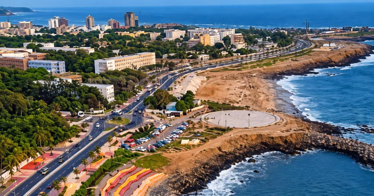 Vue de la Corniche de Dakar, où le groupe Kharafi devait construire un hôtel et des villas.