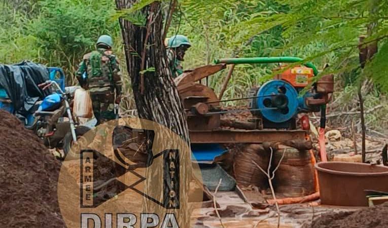 Falémé : un site d’orpaillage clandestin démantelé près de Sounkounkou