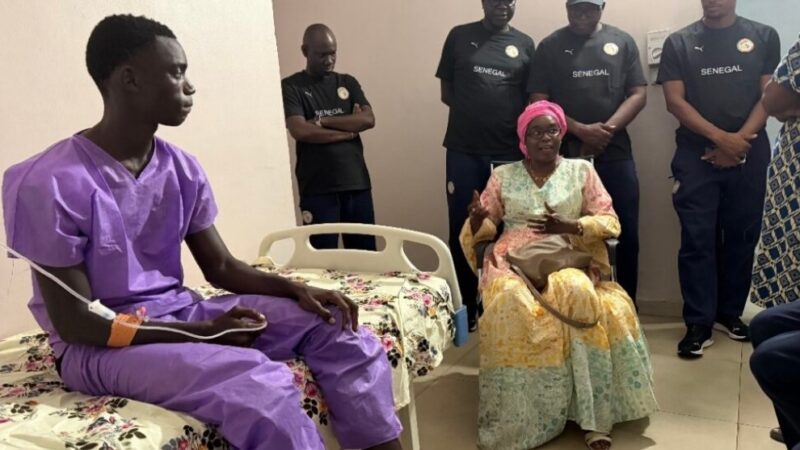 Tournoi UFOA-A U20 : Évolution positive pour  Amadou Mboup après son choc lors de Sénégal-Mauritanie