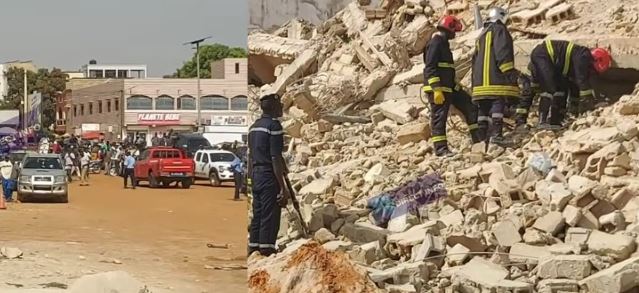 Urgent à Thiès : effondrement d’un immeuble R+5 près de Brioche Dorée, des personnes coincées (vidéo)