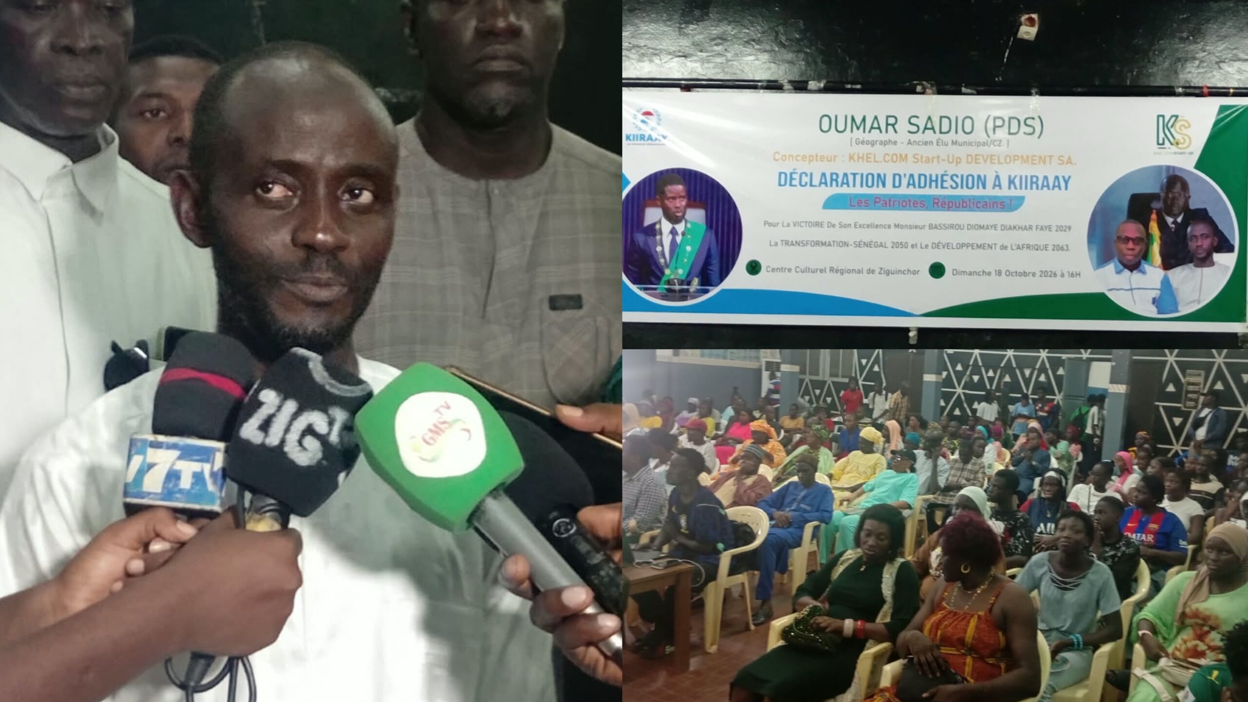 Omar Sadio rejoint Kiiraay et appelle à l’unité en Casamance
