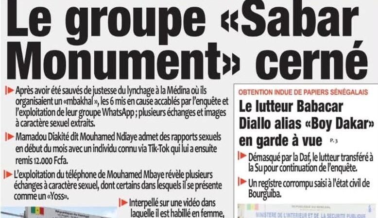 Découvrez les Unes des journaux sénégalais du jeudi 1er octobre 2026