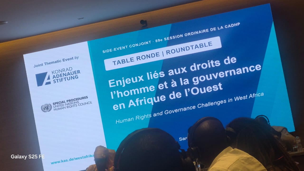 Table ronde sur les droits humains et la gouvernance en Afrique de l’Ouest