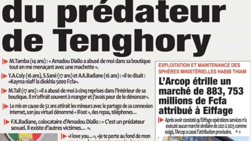 Découvrez les Unes des journaux sénégalais du samedi 17 octobre 2026