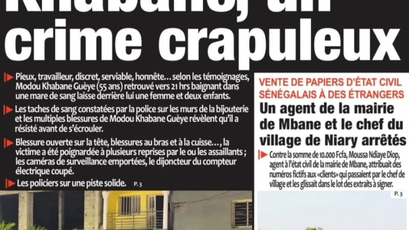 Découvrez les Unes des journaux sénégalais du lundi 19 octobre 2026