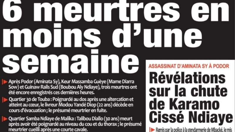 Découvrez les Unes des journaux sénégalais du mercredi 28 octobre 2026